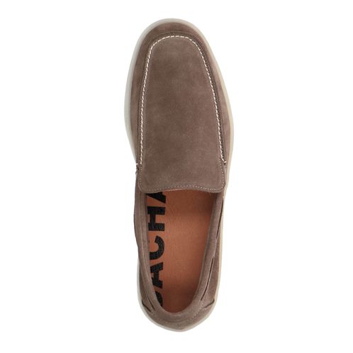 Beige suède loafers
