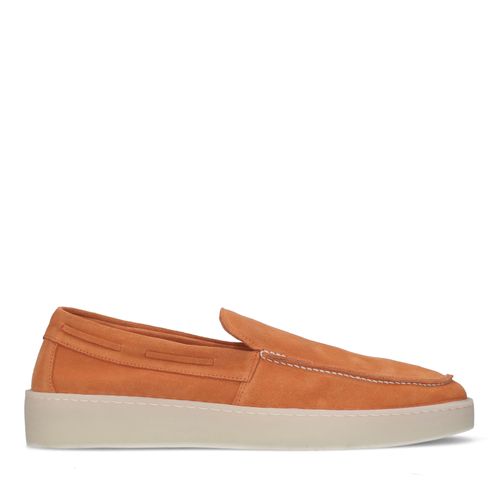 Mocassins en daim - orange