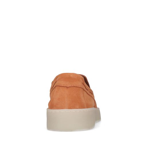 Mocassins en daim - orange