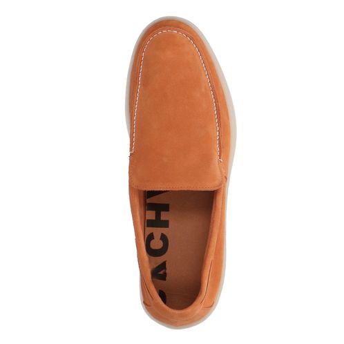 Mocassins en daim - orange