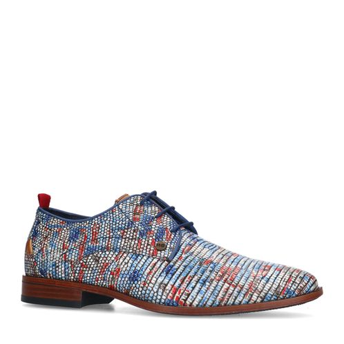 REHAB Fred Favela blaue Schnürschuhe