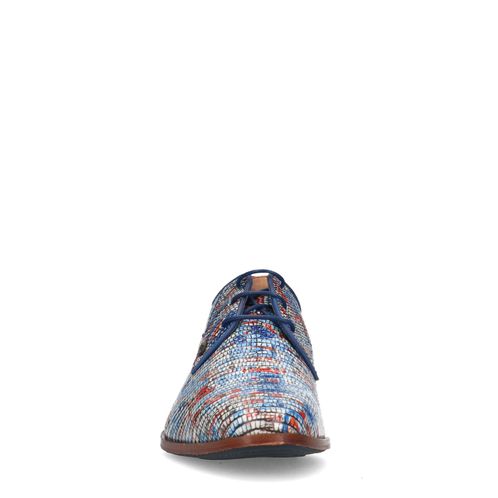 REHAB Fred Favela blaue Schnürschuhe