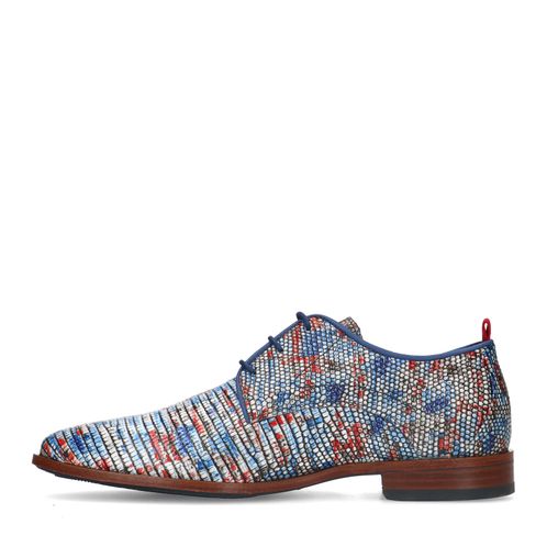 REHAB Fred Favela blaue Schnürschuhe