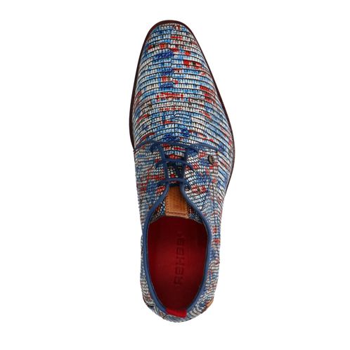 REHAB Fred Favela blaue Schnürschuhe