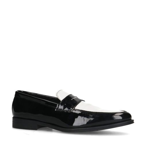 Penny loafers en cuir - noir