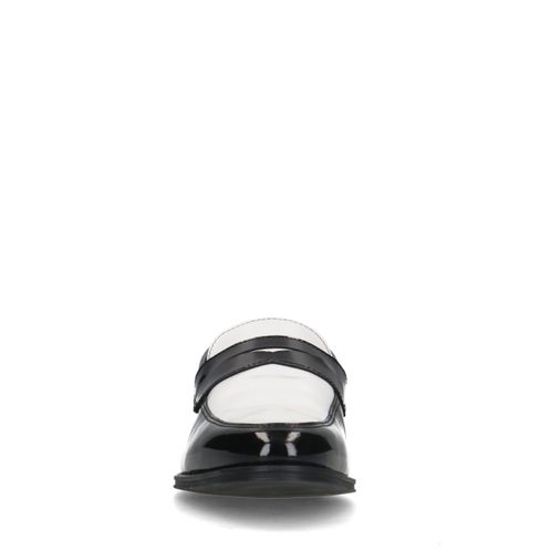 Penny loafers en cuir - noir