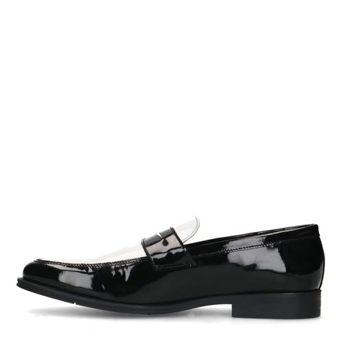 Penny loafers en cuir - noir