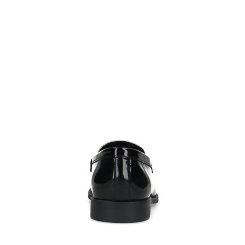 Penny loafers en cuir - noir