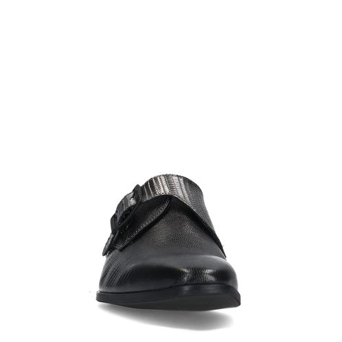 Chaussures à boucle métallisées - argenté
