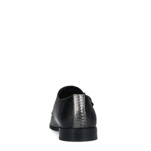 Chaussures à boucle métallisées - argenté