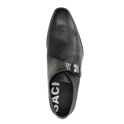 Chaussures à boucle métallisées - argenté