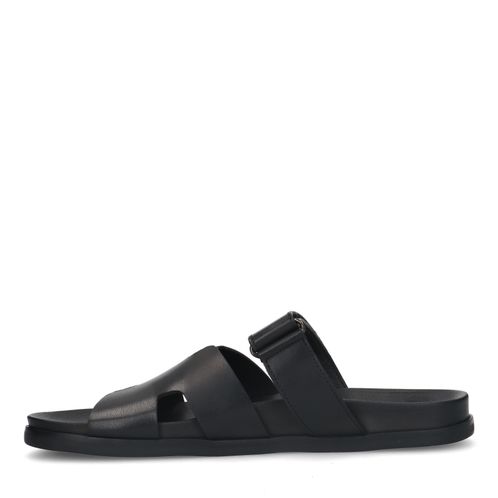 Sandales avec bande velcro - noir