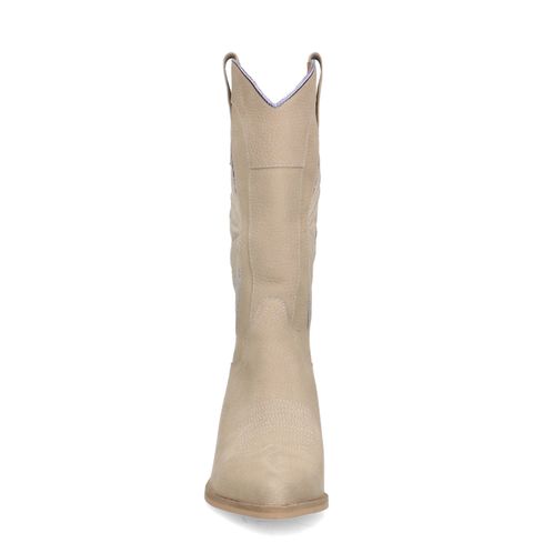 Santiags en cuir - beige