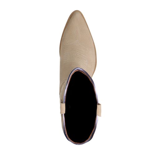 Santiags en cuir - beige