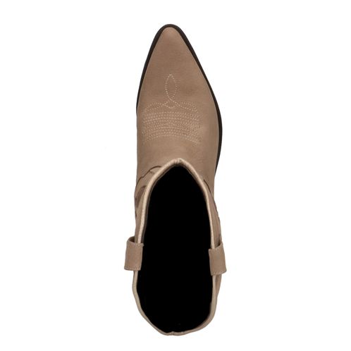 Santiags en cuir - taupe