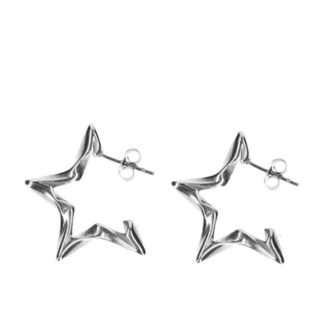 Créoles étoile - argenté