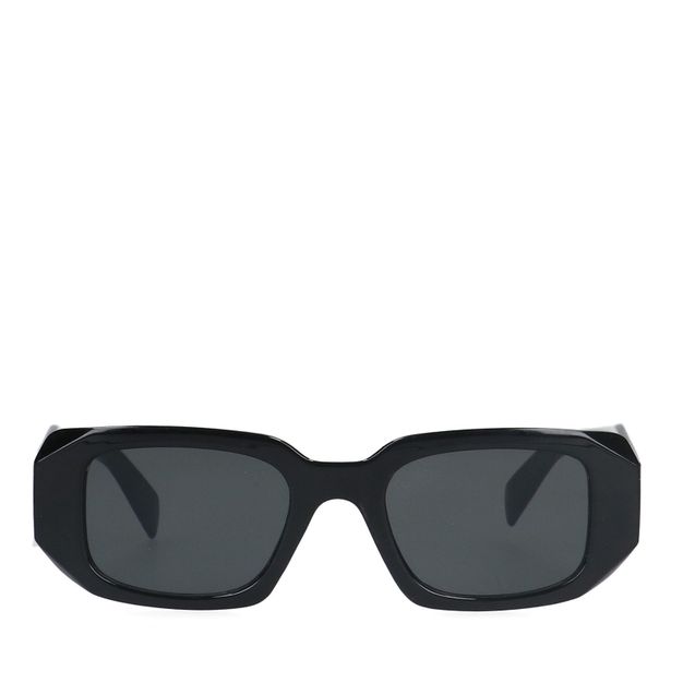 Zwarte retro zonnebril