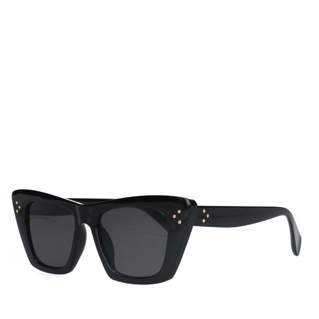 Schwarze Cateye-Sonnenbrille