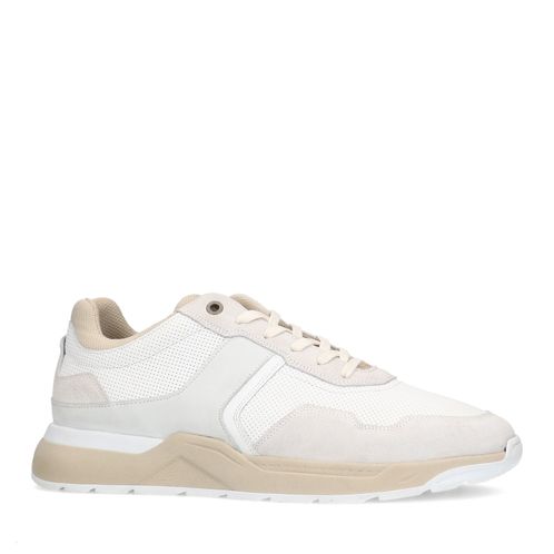 Weiße Ledersneaker
