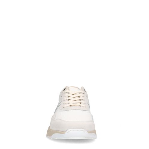 Weiße Ledersneaker