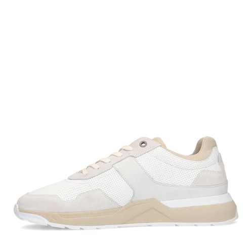 Weiße Ledersneaker