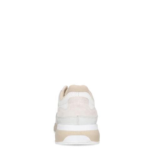 Weiße Ledersneaker