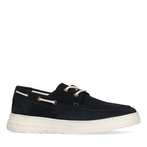 Chaussures à lacets en daim - bleu foncé
