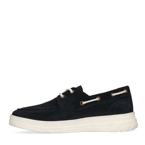 Chaussures à lacets en daim - bleu foncé