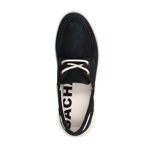 Chaussures à lacets en daim - bleu foncé