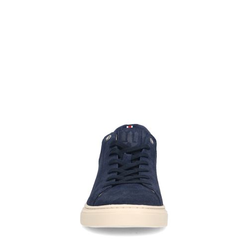 Donkerblauwe suède sneakers