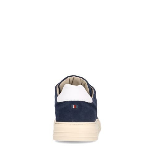 Donkerblauwe suède sneakers