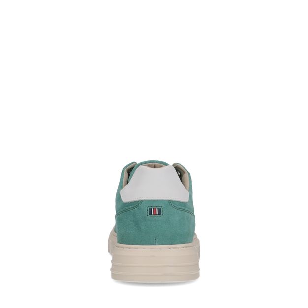 Turquoise suède sneakers