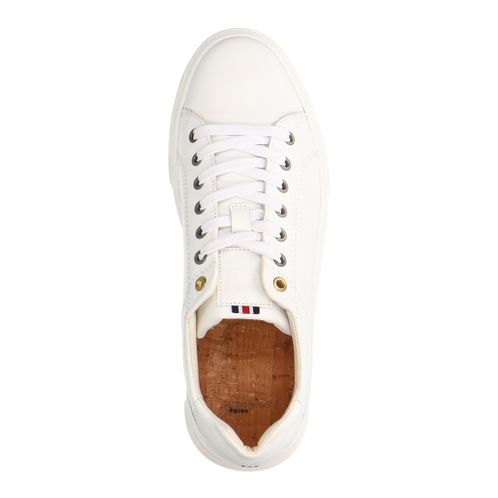 Witte leren sneakers
