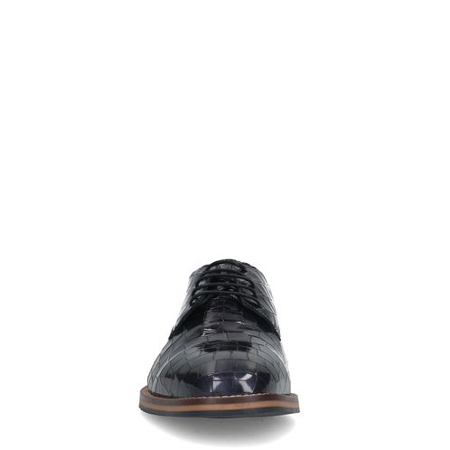 Zwarte lakleren veterschoenen