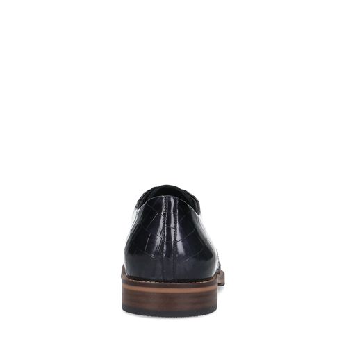 Zwarte lakleren veterschoenen