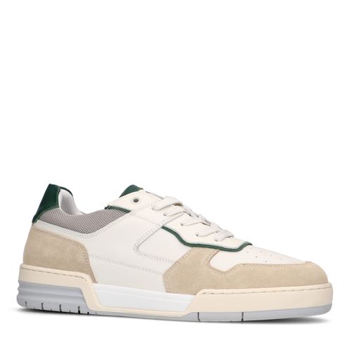 Baskets en cuir avec détails - blanc