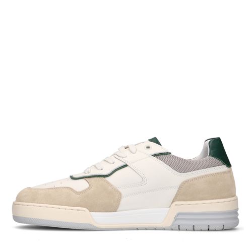 Baskets en cuir avec détails - blanc