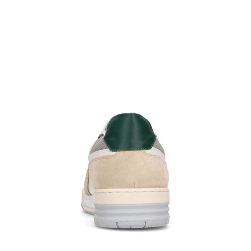 Baskets en cuir avec détails - blanc