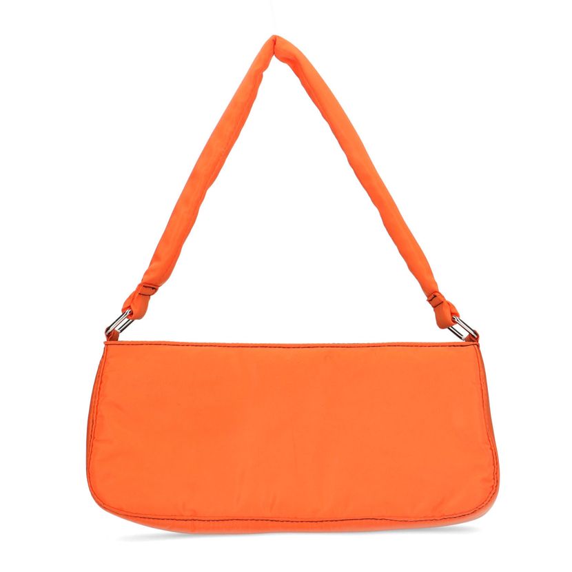 Orangefarbene Handtasche in Neon-Optik