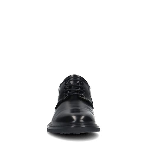 Zwarte leren veterschoenen