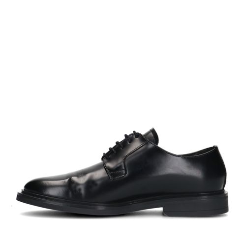 Zwarte leren veterschoenen