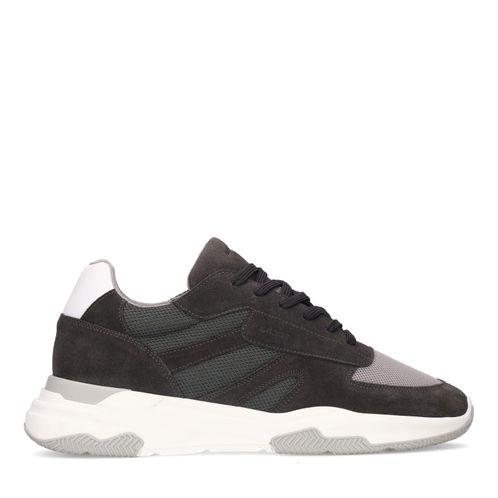 Graue Veloursleder-Sneaker