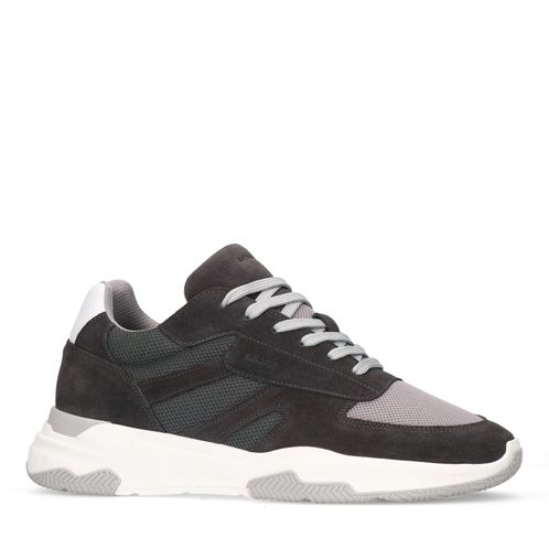 Grijze suède sneakers