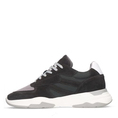 Grijze suède sneakers
