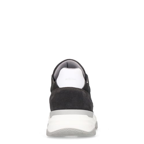 Grijze suède sneakers