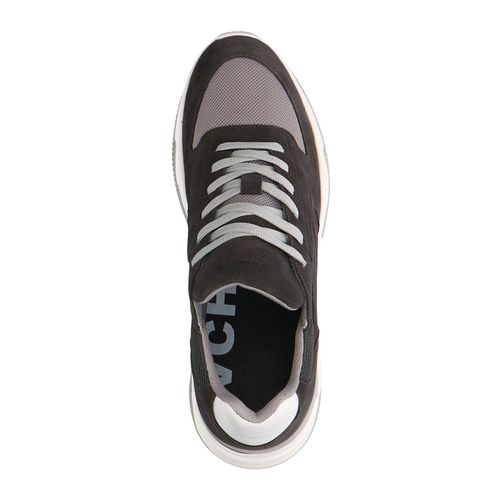 Graue Veloursleder-Sneaker