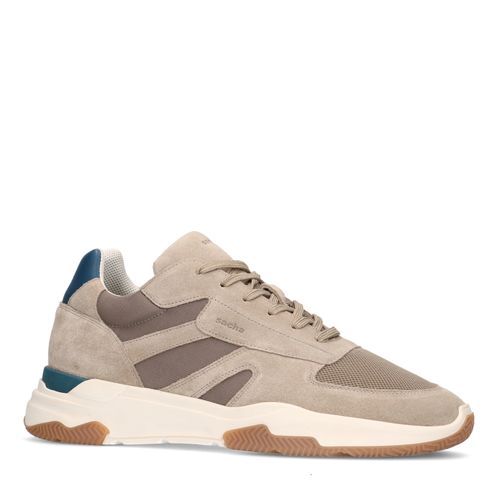 Beige suède sneakers