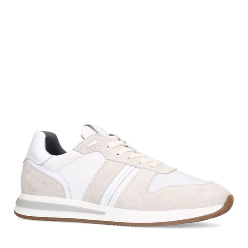 Witte suède sneakers