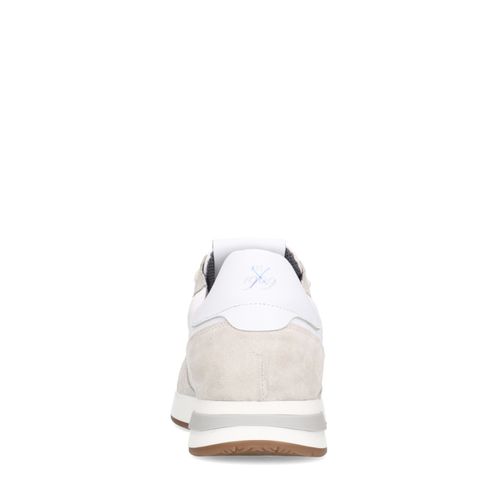 Witte suède sneakers