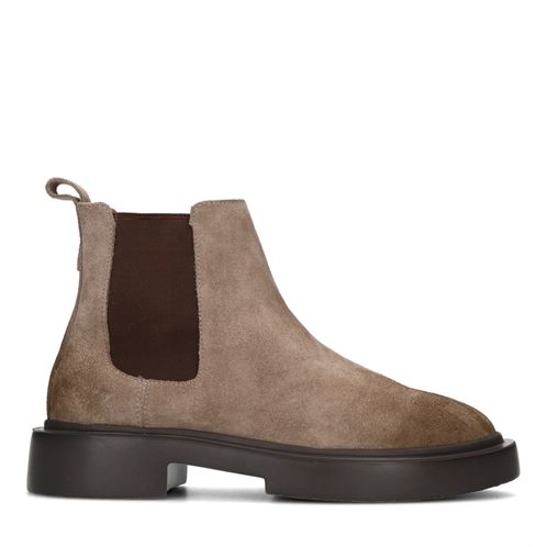 Chelsea boots en daim - beige